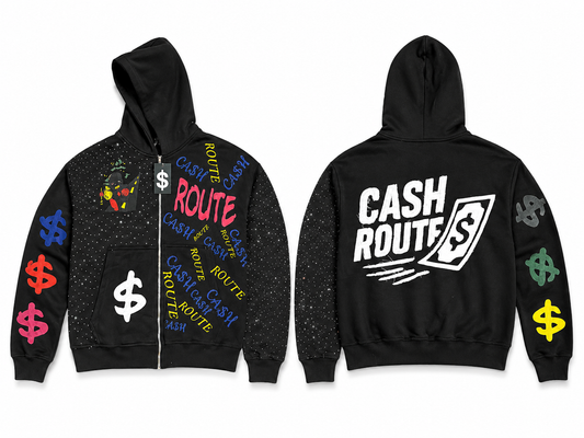 “Money talk” zip up