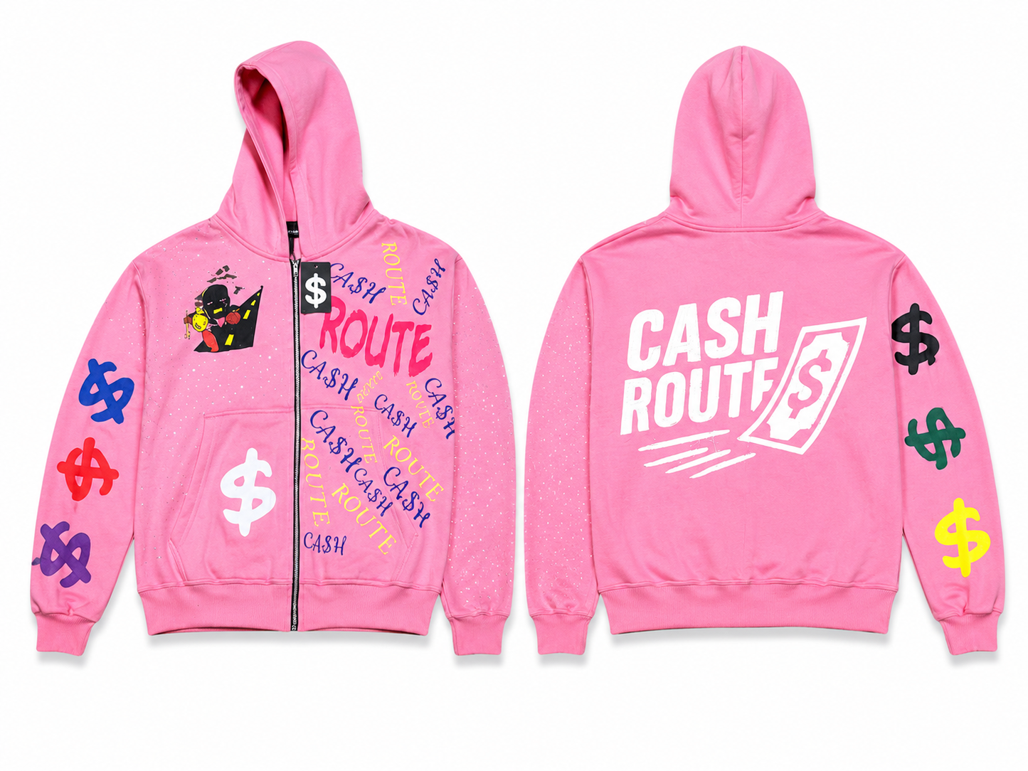 “Pink lemonade” zip up
